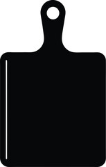 Obraz premium Cutting board silhouette, vector illustration 