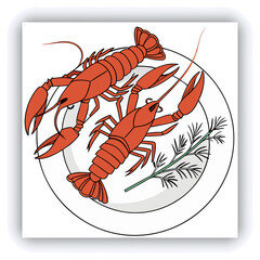 Famous traditional thai food shrimp pad thai, rice noodle stir-fry with prawns, tofu and vegetables on wooden background.