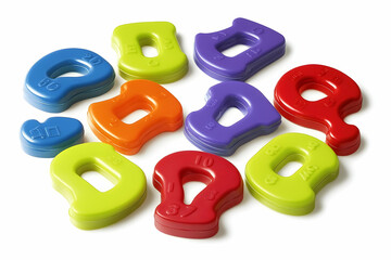 Colorful plastic shapes for kids