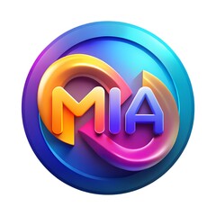 This 3d illustration shows a blue glossy web button sign