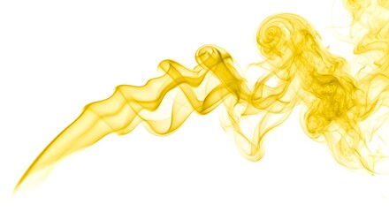 Photorealistic Yellow Smoke Arc