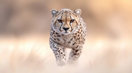Fototapeta premium Fierce cheetah in action