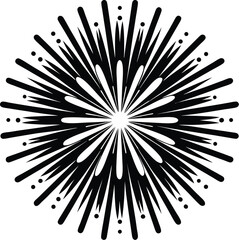 Obraz premium Firework silhouette