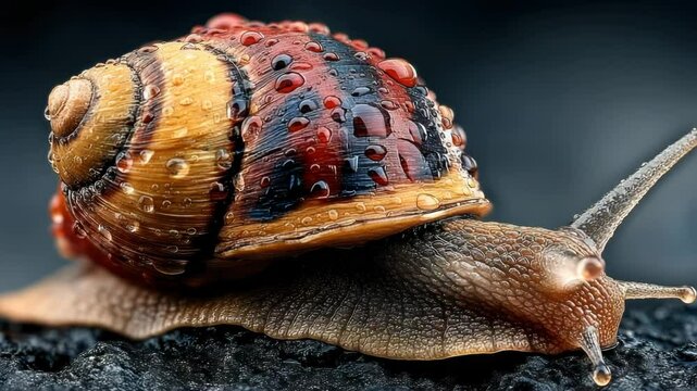 Snail shell closeup