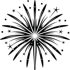 Obraz premium Firework silhouette