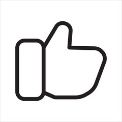 thumbs up icon illustration like,on white background