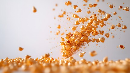 4D Exploding Popcorn Kernels for Vibrant Culinary Visual Appeal