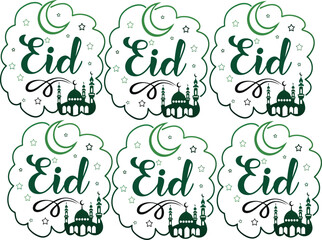 hand drawn vector set of labels