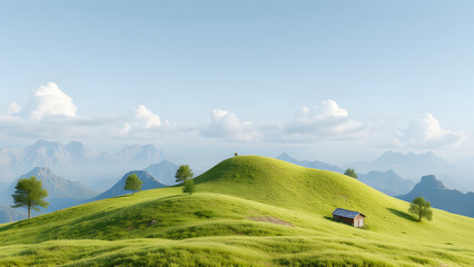 Fototapeta premium mountain landscape in the summer