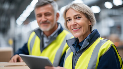 Professional Package Tracking at a Shipping Facility