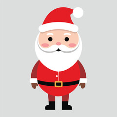 Cute Cartoon Santa Claus – Christmas Holiday Vector Illustration