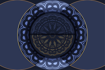 Sacred Eye Motif with Concentric Circles and Radiating Energy

