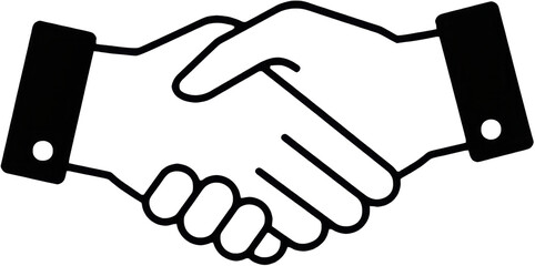 Handshake symbolizing agreement in business setting  