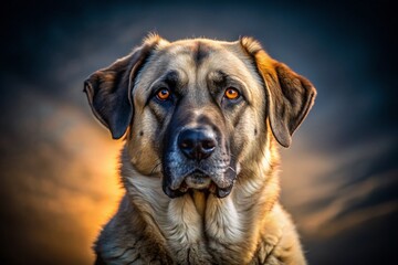 Obraz premium Majestic Kangal Shepherd Dog Portrait: Powerful Guardian Breed