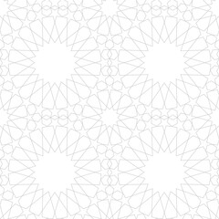 Islamic background with traditional style arabic. Seamless pattern for card, background, fabric or abstract design. Muslim ornament.