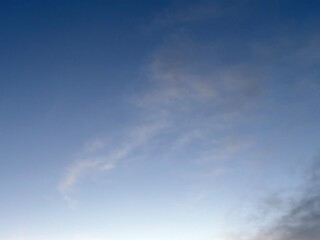 beautiful evening sky, natural blue orange gradient background, light to dark transition atmosphere