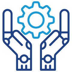 Robot Support Icon
