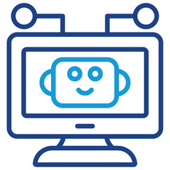 Robot Monitor Icon