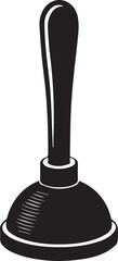 Naklejka premium Plunger Silhouette Vector | Plumbing Black Vector Art Illustration for Utility Design