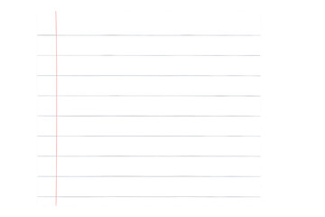 Blank Paper with lines: A minimalist view of a blank page with lines, ready for writing and creative expression. Perfect for conveying simplicity and clarity.