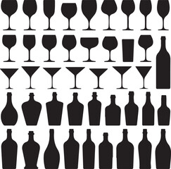 Refreshing Drink Glass Silhouette

Coffee Cup Vector with Steam

Cocktail with Umbrella Silhouette Art

Juice Bottle Minimal Line Design

Cheers Glasses Clinking Silhouette