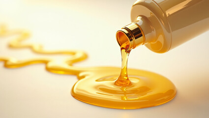 The golden perfume liquid poured from the bottle is as thick as molten gold and flows slowly, emphasizing the intense fruity and floral, richness and allure of the fragrance.