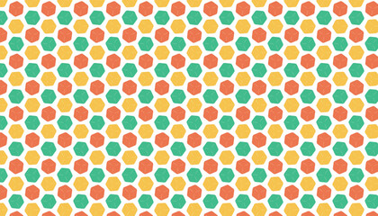 Tricolor cube pattern background, vector illustration with color swatch