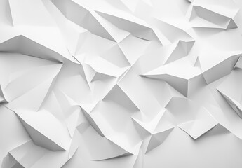 White Paper Polygon Abstract Background
