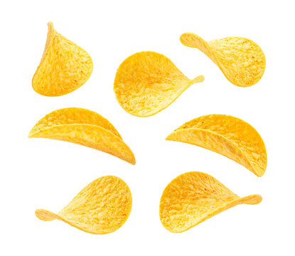 Pringles Flying Potato Crisps Isolated