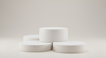 Minimalist White Pedestals