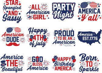 4th of July SVG Bundle, July 4th PNG
AI