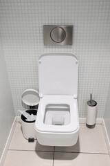 white toilet bowl