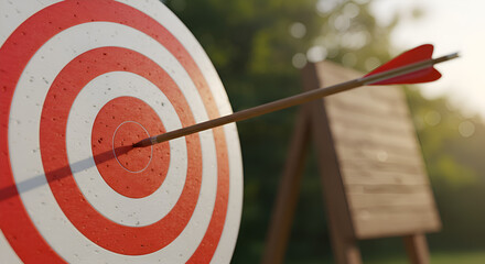 Target with Dart for Goal Achievement