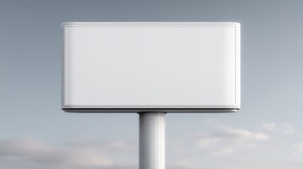 Obraz premium blank billboard front view isolated on white background