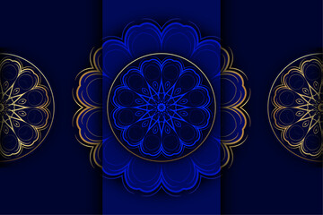 Decorative Dual Mandala Pattern in Radiant Tones


