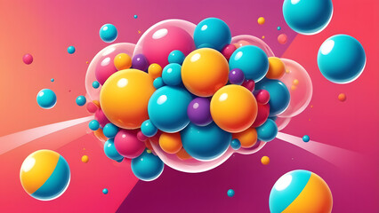 colorful balloons background