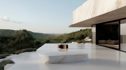 Modern Terrace with Panoramic Views