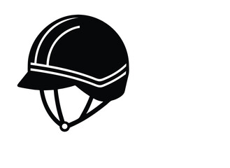 Fototapeta premium polo helmet sports gear horse riding polo safety helmet vector illustration