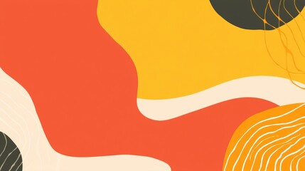 Obraz premium Abstract colorful background with flowing shapes and lines, ideal for creative projects