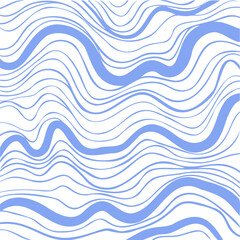 Abstract background with horizontal waves. Vector illustration