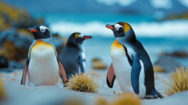 Endearing penguins, which are known as the jackass penguin and the black-footed penguin.