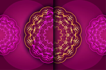 Calming Mandala Pattern in Shades of Pink and Purple

