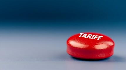 A red button labeled "Tariff" sits on a blue surface