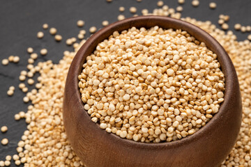 Chenopodium quinoa - Quinoa seeds in the bowl