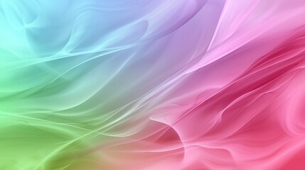 Colorful, flowing, abstract design with pastel hues.