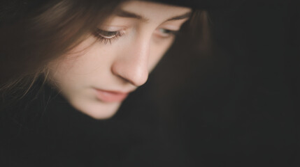 serene portrait essence of all souls day featuring soft lighting and minimalistic background