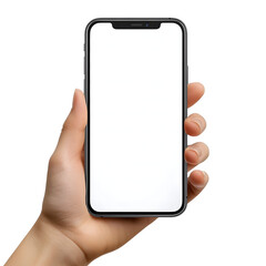 Modern Smartphone Held in Hand, Ready for Mockups