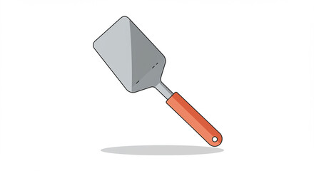 trowel on white background