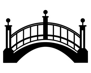 Bridge Silhouette Vector Design, Bridge SVG Clipart