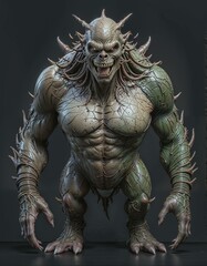 Scary green devil